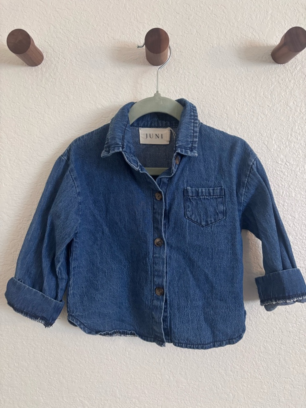 JUNI kids chambray button down
